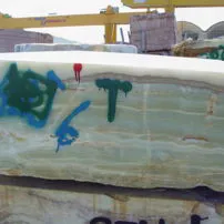 Blocco di marmo Onice verde
