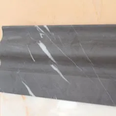 Cornice a Nastro per bagno in marmo in grafite