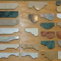 Marble bullnoses and frames of various colors
