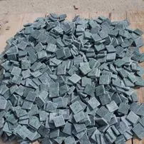 Green marble tumbled