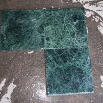 Green marble tumbled