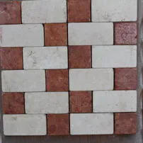 Tumbled and antiqued marble