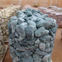 Green tumbled pebbles