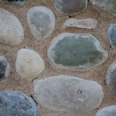 Muro di Ciottoli tranciati