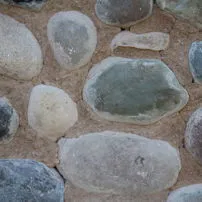 Muro di Ciottoli tranciati