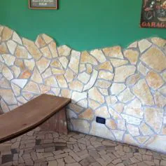 Rivestimento muro in pietra del sole