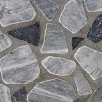 Palladiana di Bardiglio e Nero Marquina
