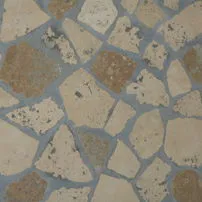 Palladiana di Travertino chiaro e noce
