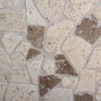 Palladiana di Travertino chiaro e noce