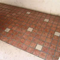 Marmo burattato 10 x 10 x 1 Rosso Asiago