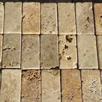 Burattato di Travertino noce chiaro