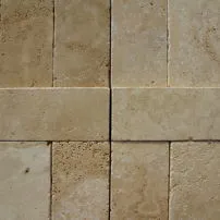 Travertine marble tumbled strips