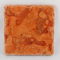 Marmo burattato 10 x 10 x 1 Rosso Asiago