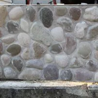 Muro di Ciottoli tranciati