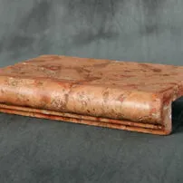 Element for covering stairs or windowsills in antique marble
