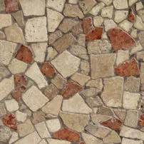 Palladiana di Travertino chiaro e noce