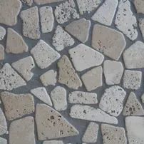 Palladiana di Travertino chiaro e noce