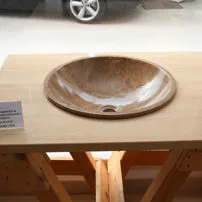 STOCK Travertine Walnut Bowl