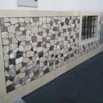 Polished marble Palladian