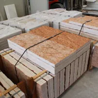Natural split pink Persichina stone