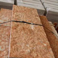 Natural split pink Persichina stone