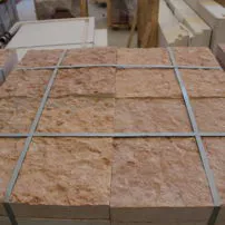 Natural split pink Persichina stone
