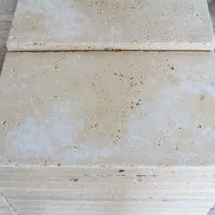 Burattato travertino grosso spessore