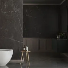 Bagno di marmo grafite una vera oasi di raffinatezza