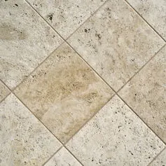 Pavimento in marmo Travertino Classico spazzolato