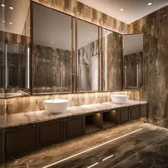 Bathroom that offers us a sublime interpretation of contemporary elegance