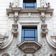 Facades of buildings<br>