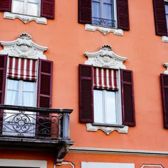 Facades of buildings<br>