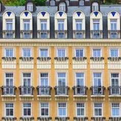 Facades of buildings<br>