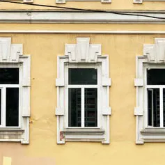Facades of buildings<br>