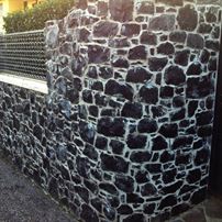 Spaccato per muri in Basalto nero