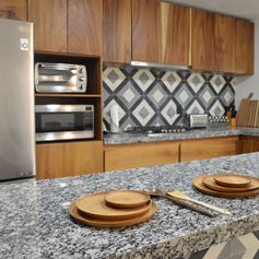 Piano di cucina in granito grigio