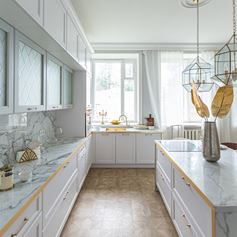 Piano di cucina in marmo Calacatta una pietra pregiata e affascinante