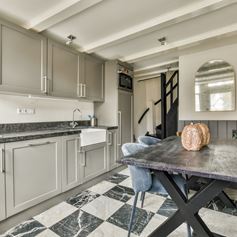 Piano di cucina in marmo grigio Carnico
