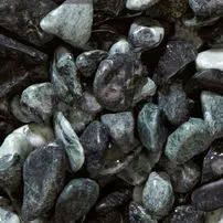 Green tumbled pebbles