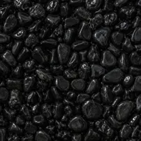 Ciottoli burattati di marmo Nero Ebanino