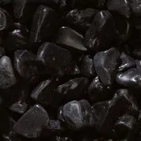 Ciottoli burattati di marmo Nero Ebanino
