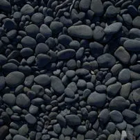 Ciottoli burattati di marmo Nero Ebanino