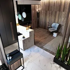 Marble bathroom Statuario<br>