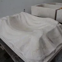 Botticino marble sink