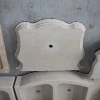 Botticino solid stone sink