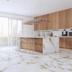 Cucina in marmo Calacatta oro Fantasy molto pregiata