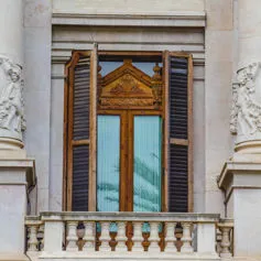 Facades of buildings<br>
