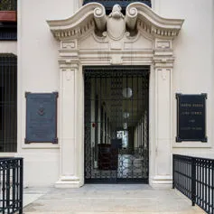 Facades of buildings<br>