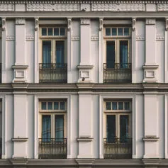 Facades of buildings<br>