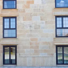 Facades of buildings<br>